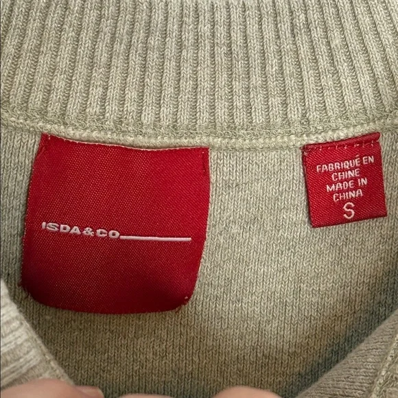 Isda & Co Vintage Tan Wide Strap Tank Linen Tan Women's Small - Picture 2 of 4